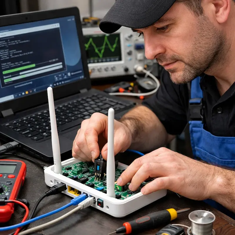 Перепрошивка WiFi роутера в Железнодорожном