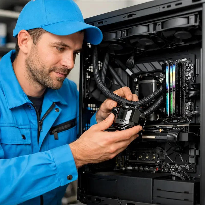 Установка СЖО на ПК в Железнодорожном