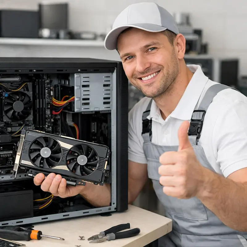 Замена видеокарты ПК в Железнодорожном