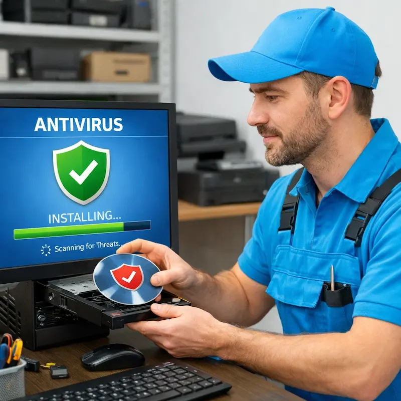 Установка антивируса в Железнодорожном на дому